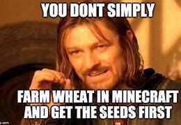 Image result for Wheat in Minecraft Meme