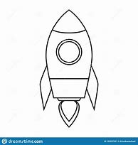 Image result for Rocket Ship Clip Art Black and White
