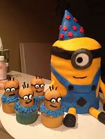 Image result for Simple Minion Cake