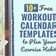 Image result for Blank Workout Schedule