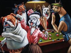 Image result for Original Dogs Playing Pool
