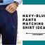 Image result for What Color Shirts Go with Blue Pants