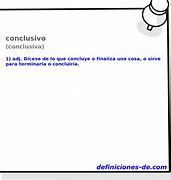 Image result for conclusivo