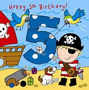 Image result for 5th Birthday Card