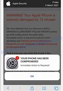 Image result for iPhone Virus Message