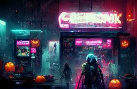 Image result for Cyberpunk Halloween
