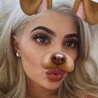 Image result for Woman with Snapchat Filter