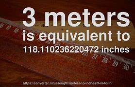 Image result for Inches to Meters Formula