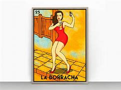Image result for La Dama Borracha Loteria SVG