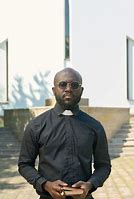 Image result for Priest Wearing Black Clerical Mockup