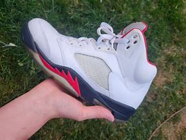 Image result for Jordan 5 Retro Fire Red