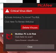Image result for Fake McAfee Virus Warning