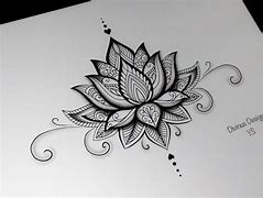 Image result for Lotus Flower Tattoo Design Outline