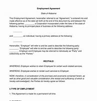 Image result for Employment Agreement Sample in Word