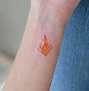Image result for Small Fire Flame Tattoo
