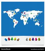 Image result for Global Map with Pins
