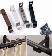 Image result for Curtain Rod Hooks with Clips