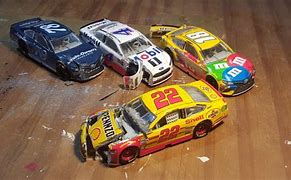 Image result for Nascar Diecast Cars Wrecked