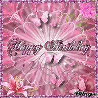 Image result for Happy Birthday Pink Animated