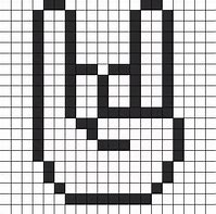 Image result for Middle Finger Pixel Art