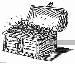 Image result for Golden Treasure Box Drawing