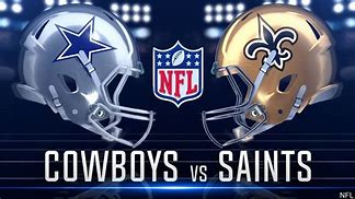 Image result for Dallas Cowboys vs Saints 18