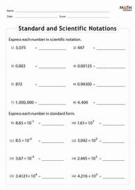 Image result for Scientific Notation Worksheets Grade 8