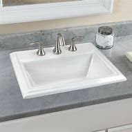 Image result for Square Drop in Bathroom Sink
