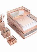 Image result for Rose Gold Desk Accessories