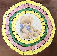 Image result for mosaic pink yellow