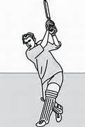 Image result for Playing Cricket Outline