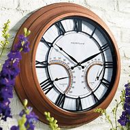 Image result for Garden Clocks with Thermometer