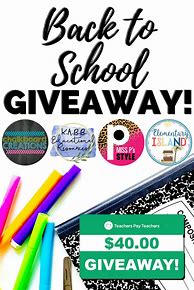 Image result for Welcome Back to School Giveaway Poster