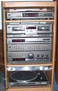 Image result for shelf audio system with turntables