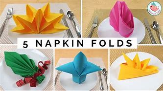 Image result for Cool Napkin Folding