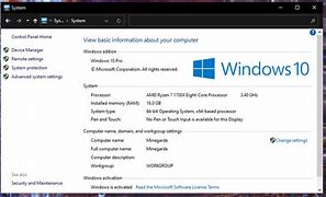 Image result for Computer Specs Windows 10