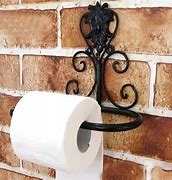 Image result for Black Hinged Toilet Paper Holder