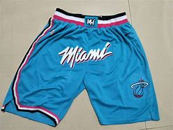 Image result for Miami Heat Shorts Blue and Red
