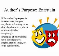 Image result for Author's Purpose Entertain Examples