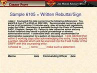 Image result for Examples of 6105 usmc