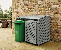Image result for Outdoor Garbage Bin Storage