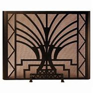 Image result for Art Deco Fireplace Door Screen