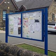 Image result for External Notice Boards with Shelter UK-only