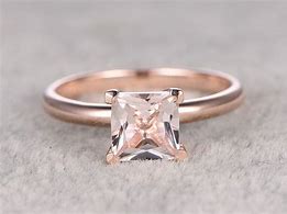 Image result for Rose Gold Morganite Solitaire Engagement Ring