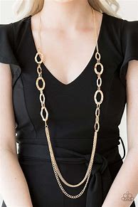 Image result for Short Gold Paparazzi Necklaces