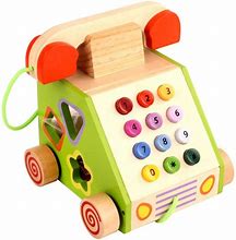 Image result for Wooden Telephone Toy