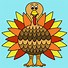 Image result for Colorful Turkey Drawing