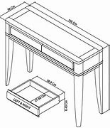 Image result for Mirrored Console Table with Drawers