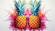Image result for Watercolor Pineapple