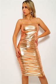 Image result for Rose Gold Metallic Dress